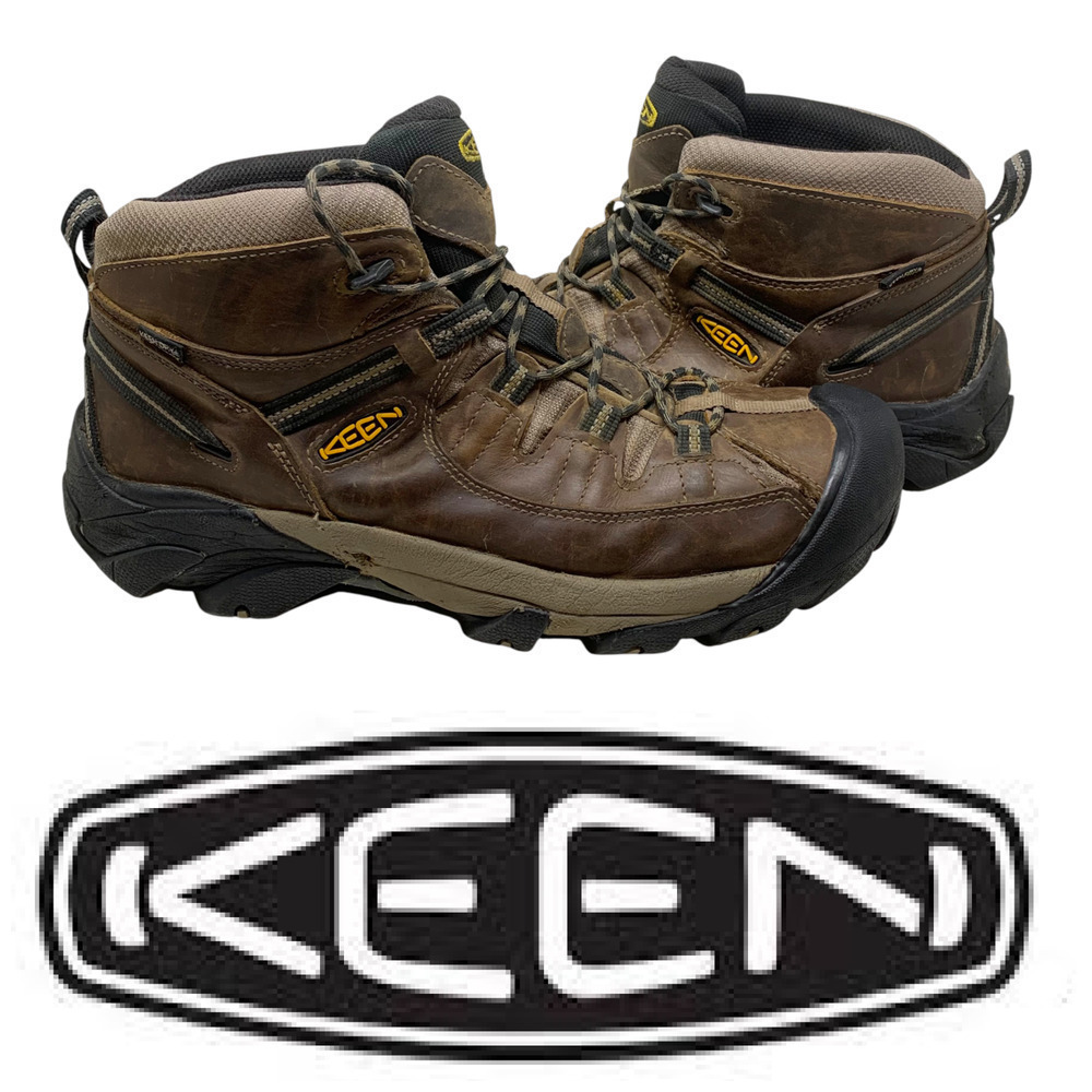 Keen Targhee II Mid Hiking Boots Men's Sz 13 W Wide Shitake/Brindle 1012126 READ